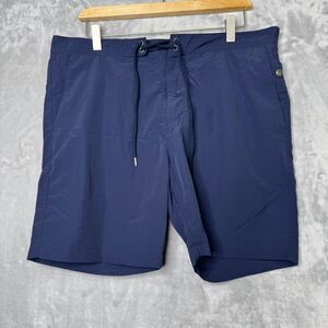 WRK By Matteo Gottardi Rockingham Swim Short Mens 34 Navy NEW Lined Drawstring